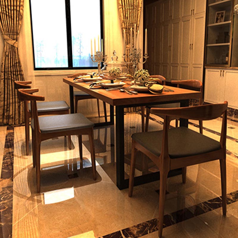 Industrial 1/2/7 Pieces Dining Set Wood Dining Furniture for Shop Clearhalo 'Dining Room Sets' 'Dining Tables & Seating' 'dining_room_set' 'furn' 'furn_dining_room_set' 'Furniture' 'Kitchen & Dining Furniture' 5691608