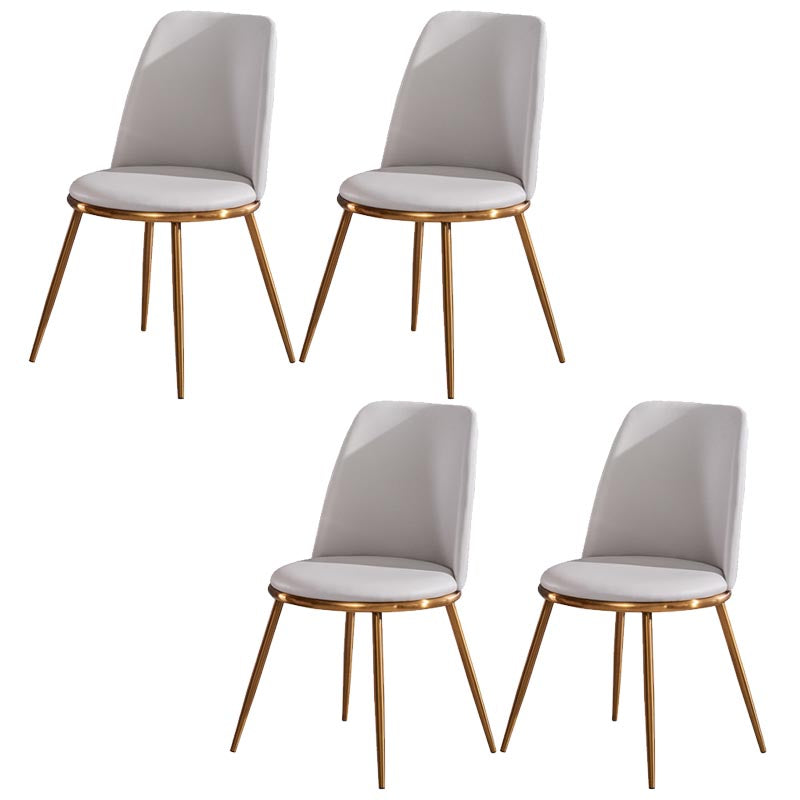 Glam Dining Set Stone 1/3/4 Pieces Dining Round Furniture for Home 4 Grey Chairs Clearhalo 'Dining Room Sets' 'Dining Tables & Seating' 'dining_room_set' 'furn' 'furn_dining_room_set' 'Furniture' 'Kitchen & Dining Furniture' 5691630