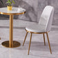 Glam Dining Set Stone 1/3/4 Pieces Dining Round Furniture for Home Clearhalo 'Dining Room Sets' 'Dining Tables & Seating' 'dining_room_set' 'furn' 'furn_dining_room_set' 'Furniture' 'Kitchen & Dining Furniture' 5691641