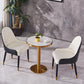 Glam Dining Set Stone 1/3/4 Pieces Dining Round Furniture for Home Clearhalo 'Dining Room Sets' 'Dining Tables & Seating' 'dining_room_set' 'furn' 'furn_dining_room_set' 'Furniture' 'Kitchen & Dining Furniture' 5691644