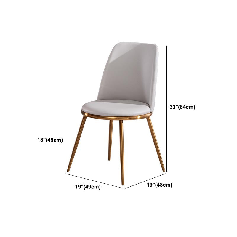 Glam Dining Set Stone 1/3/4 Pieces Dining Round Furniture for Home Clearhalo 'Dining Room Sets' 'Dining Tables & Seating' 'dining_room_set' 'furn' 'furn_dining_room_set' 'Furniture' 'Kitchen & Dining Furniture' 5691652