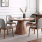 Round Dining Table Set 1/4/5/7 Pcs Solid Wood Dining Table and Chairs 5 Pieces: Table, 4 Chairs Clearhalo 'Dining Room Sets' 'Dining Tables & Seating' 'dining_room_set' 'furn' 'furn_dining_room_set' 'Furniture' 'Kitchen & Dining Furniture' 5691656