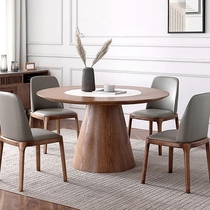 Round Dining Table Set 1/4/5/7 Pcs Solid Wood Dining Table and Chairs Clearhalo 'Dining Room Sets' 'Dining Tables & Seating' 'dining_room_set' 'furn' 'furn_dining_room_set' 'Furniture' 'Kitchen & Dining Furniture' 5691658