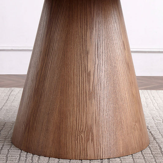 丸いダイニングテーブルセット1/4/5/7 PCSソリッドウッドダイニングテーブルと椅子