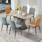 Zeitgenössisches Esszimmer-Set aus Stein, 1/2/5/7-teilig, Drehtisch-Möbel für Zuhause
