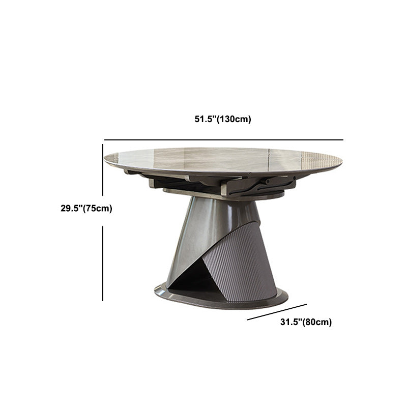 Zeitgenössisches Esszimmer-Set aus Stein, 1/2/5/7-teilig, Drehtisch-Möbel für Zuhause