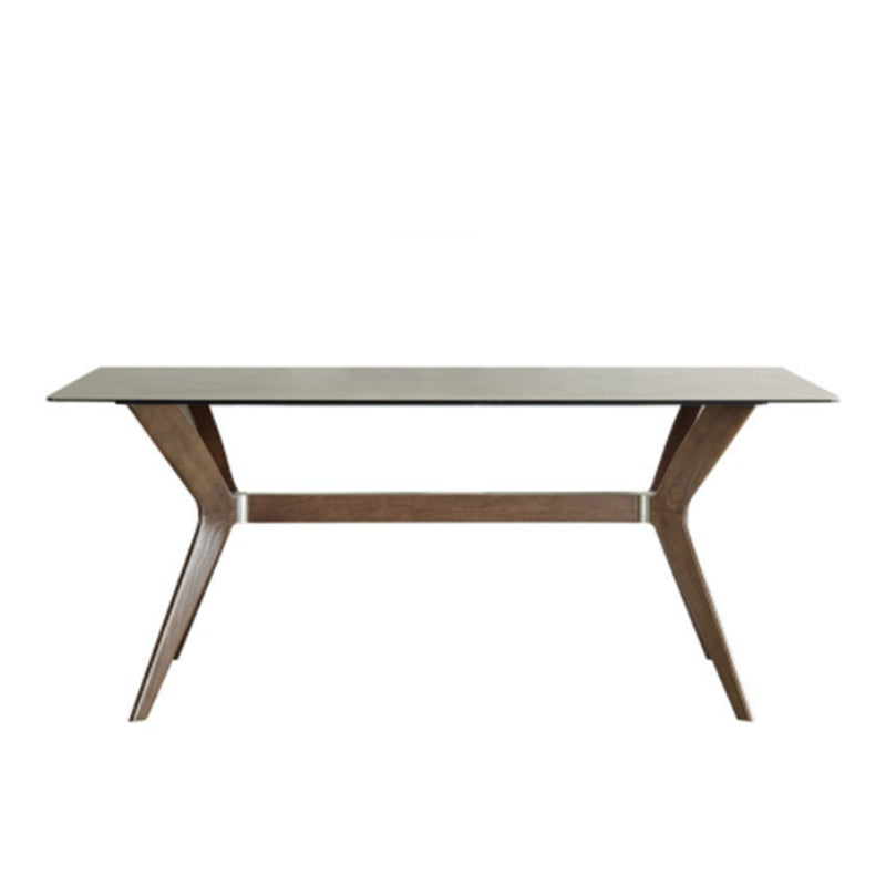 Modern Sintered Stone Dining Set Rectangle 1/2/5/7 Pieces Dining Room Table Set in Grey Grey 71"L x 35"W Clearhalo 'Dining Room Sets' 'Dining Tables & Seating' 'dining_room_set' 'furn' 'furn_dining_room_set' 'Furniture' 'Kitchen & Dining Furniture' 5691740