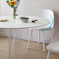 White Modern Dining Table Set 1/2/3/5 Pcs Kitchen Table and Chairs Clearhalo 'Dining Room Sets' 'Dining Tables & Seating' 'dining_room_set' 'furn' 'furn_dining_room_set' 'Furniture' 'Kitchen & Dining Furniture' 5691760