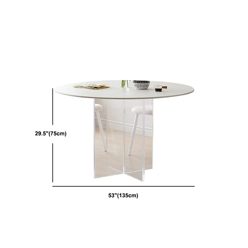White Modern Dining Table Set 1/2/3/5 Pcs Kitchen Table and Chairs Clearhalo 'Dining Room Sets' 'Dining Tables & Seating' 'dining_room_set' 'furn' 'furn_dining_room_set' 'Furniture' 'Kitchen & Dining Furniture' 5691765