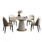 Glam Dining Set Stone 1/2/5/7 Pieces Dining Turntable Furniture for Home Clearhalo 'Dining Room Sets' 'Dining Tables & Seating' 'dining_room_set' 'furn' 'furn_dining_room_set' 'Furniture' 'Kitchen & Dining Furniture' 5691792