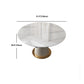 Glam Dining Set Stone 1/2/5/7 Pieces Dining Turntable Furniture for Home Clearhalo 'Dining Room Sets' 'Dining Tables & Seating' 'dining_room_set' 'furn' 'furn_dining_room_set' 'Furniture' 'Kitchen & Dining Furniture' 5691797