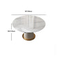 Glam Dining Set Stone 1/2/5/7 Pieces Dining Turntable Furniture for Home Clearhalo 'Dining Room Sets' 'Dining Tables & Seating' 'dining_room_set' 'furn' 'furn_dining_room_set' 'Furniture' 'Kitchen & Dining Furniture' 5691799