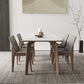Modern Sintered Stone Top Dining Set Rectangle 1/4/5/7 Pieces Dinette Table Set in Grey 5 Pieces: Table, 4 Chairs Clearhalo 'Dining Room Sets' 'Dining Tables & Seating' 'dining_room_set' 'furn' 'furn_dining_room_set' 'Furniture' 'Kitchen & Dining Furniture' 5691806