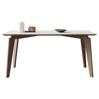 Modern Sintered Stone Top Dining Set Rectangle 1/4/5/7 Pieces Dinette Table Set in Grey White 70.9"L x 35.4"W Clearhalo 'Dining Room Sets' 'Dining Tables & Seating' 'dining_room_set' 'furn' 'furn_dining_room_set' 'Furniture' 'Kitchen & Dining Furniture' 5691808