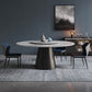 Contemporary Stone Round Dining Set 1/4/7/11 Pieces Turntable Dining Furniture for Home 4 Pieces: Table, 3 Chairs Clearhalo 'Dining Room Sets' 'Dining Tables & Seating' 'dining_room_set' 'furn' 'furn_dining_room_set' 'Furniture' 'Kitchen & Dining Furniture' 5691822