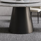 Contemporary Stone Round Dining Set 1/4/7/11 Pieces Turntable Dining Furniture for Home Clearhalo 'Dining Room Sets' 'Dining Tables & Seating' 'dining_room_set' 'furn' 'furn_dining_room_set' 'Furniture' 'Kitchen & Dining Furniture' 5691826