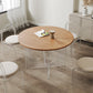 Solid Wood Top Dining Set 1/2/3/4/5 Pcs Kitchen Table and Chairs with Acrylic Frame 5 Pieces: Table, 4 Chairs Clearhalo 'Dining Room Sets' 'Dining Tables & Seating' 'dining_room_set' 'furn' 'furn_dining_room_set' 'Furniture' 'Kitchen & Dining Furniture' 5691836