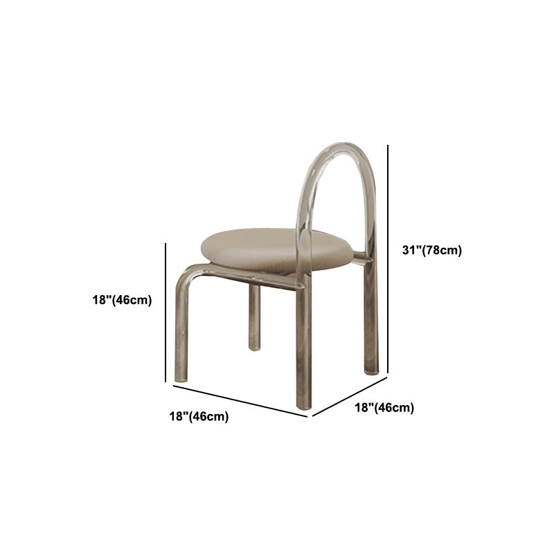 Solid Wood Top Dining Set 1/2/3/4/5 Pcs Kitchen Table and Chairs with Acrylic Frame Clearhalo 'Dining Room Sets' 'Dining Tables & Seating' 'dining_room_set' 'furn' 'furn_dining_room_set' 'Furniture' 'Kitchen & Dining Furniture' 5691848