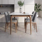 Juego de comedor moderno con tapa de piedra sinterizada, juego de mesa de comedor rectangular de 1/2/5 piezas