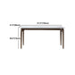 Juego de comedor moderno con tapa de piedra sinterizada, juego de mesa de comedor rectangular de 1/2/5 piezas