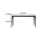 Juego de comedor moderno con tapa de piedra sinterizada, juego de mesa de comedor rectangular de 1/2/5 piezas
