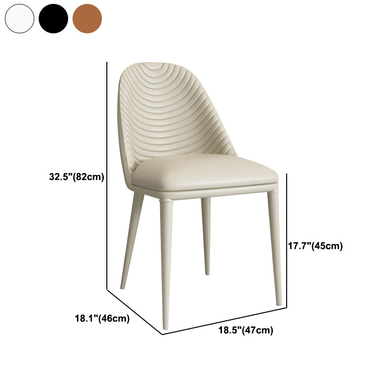 Contemporary Round Turntable Faux Leather Dining Set Stone 1/4/7 Pieces Dining Furniture Clearhalo 'Dining Room Sets' 'Dining Tables & Seating' 'dining_room_set' 'furn' 'furn_dining_room_set' 'Furniture' 'Kitchen & Dining Furniture' 5691883