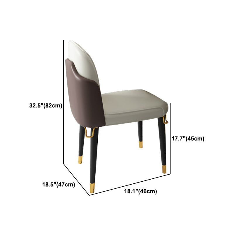 Contemporary Round Turntable Faux Leather Dining Set Stone 1/4/7 Pieces Dining Furniture Clearhalo 'Dining Room Sets' 'Dining Tables & Seating' 'dining_room_set' 'furn' 'furn_dining_room_set' 'Furniture' 'Kitchen & Dining Furniture' 5691884