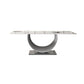 Modern Style Sintered Stone Rectangle Table Set 1/4/5/7 Pieces Dining Set Gold 79"L x 35"W Clearhalo 'Dining Room Sets' 'Dining Tables & Seating' 'dining_room_set' 'furn' 'furn_dining_room_set' 'Furniture' 'Kitchen & Dining Furniture' 5691932