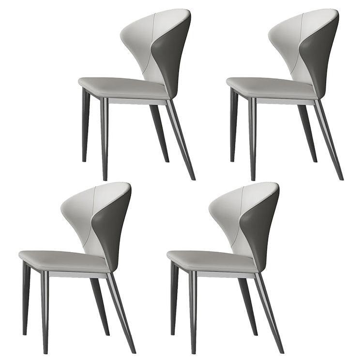 Modern Style Sintered Stone Rectangle Table Set 1/4/5/7 Pieces Dining Set 4 Grey Chairs Clearhalo 'Dining Room Sets' 'Dining Tables & Seating' 'dining_room_set' 'furn' 'furn_dining_room_set' 'Furniture' 'Kitchen & Dining Furniture' 5691933