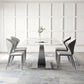Modern Style Sintered Stone Rectangle Table Set 1/4/5/7 Pieces Dining Set 5 Pieces: Table, 4 Chairs Clearhalo 'Dining Room Sets' 'Dining Tables & Seating' 'dining_room_set' 'furn' 'furn_dining_room_set' 'Furniture' 'Kitchen & Dining Furniture' 5691942