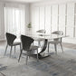Modern Style Sintered Stone Rectangle Table Set 1/4/5/7 Pieces Dining Set Clearhalo 'Dining Room Sets' 'Dining Tables & Seating' 'dining_room_set' 'furn' 'furn_dining_room_set' 'Furniture' 'Kitchen & Dining Furniture' 5691943
