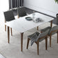 Contemporary Sintered Stone Rectangle Table Set 1/4/5 Pieces Dining Set Clearhalo 'Dining Room Sets' 'Dining Tables & Seating' 'dining_room_set' 'furn' 'furn_dining_room_set' 'Furniture' 'Kitchen & Dining Furniture' 5691992