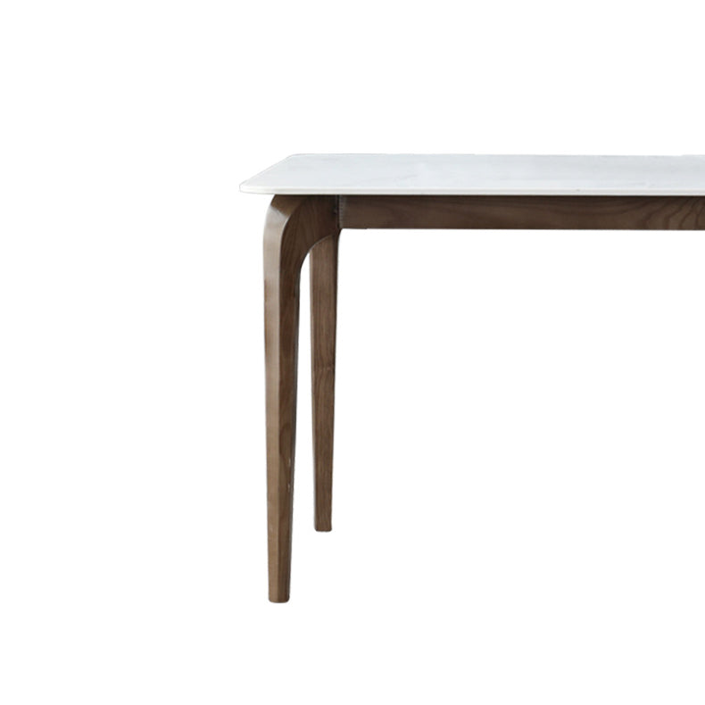 Contemporary Sintered Stone Rectangle Table Set 1/4/5 Pieces Dining Set Clearhalo 'Dining Room Sets' 'Dining Tables & Seating' 'dining_room_set' 'furn' 'furn_dining_room_set' 'Furniture' 'Kitchen & Dining Furniture' 5691996