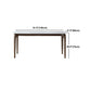 Contemporary Sintered Stone Rectangle Table Set 1/4/5 Pieces Dining Set Clearhalo 'Dining Room Sets' 'Dining Tables & Seating' 'dining_room_set' 'furn' 'furn_dining_room_set' 'Furniture' 'Kitchen & Dining Furniture' 5692000