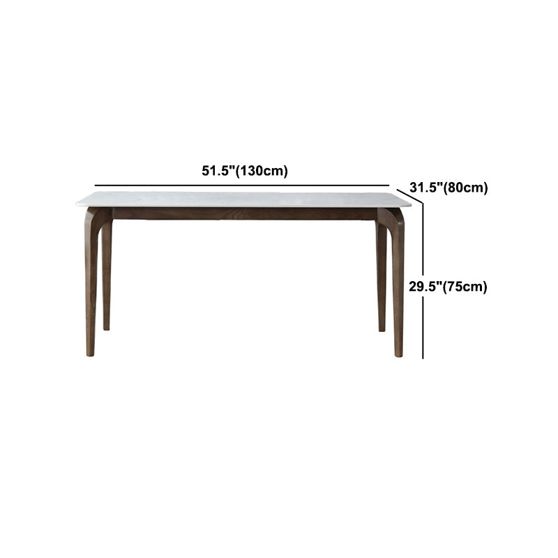 Contemporary Sintered Stone Rectangle Table Set 1/4/5 Pieces Dining Set Clearhalo 'Dining Room Sets' 'Dining Tables & Seating' 'dining_room_set' 'furn' 'furn_dining_room_set' 'Furniture' 'Kitchen & Dining Furniture' 5692000