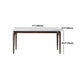 Contemporary Sintered Stone Rectangle Table Set 1/4/5 Pieces Dining Set Clearhalo 'Dining Room Sets' 'Dining Tables & Seating' 'dining_room_set' 'furn' 'furn_dining_room_set' 'Furniture' 'Kitchen & Dining Furniture' 5692003