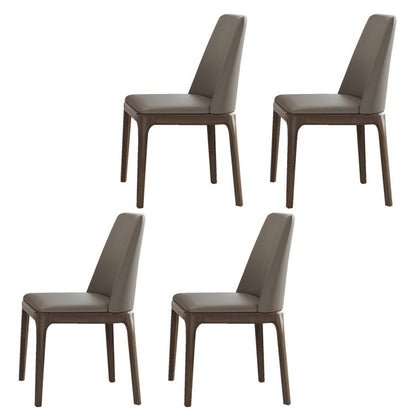 Contemporary Style Sintered Stone Rectangle Table Set 1/4/5/7 Pieces Dining Set 4 Grey Chairs Clearhalo 'Dining Room Sets' 'Dining Tables & Seating' 'dining_room_set' 'furn' 'furn_dining_room_set' 'Furniture' 'Kitchen & Dining Furniture' 5692005
