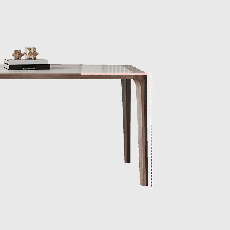 Contemporary Style Sintered Stone Rectangle Table Set 1/4/5/7 Pieces Dining Set Clearhalo 'Dining Room Sets' 'Dining Tables & Seating' 'dining_room_set' 'furn' 'furn_dining_room_set' 'Furniture' 'Kitchen & Dining Furniture' 5692009