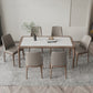 Contemporary Style Sintered Stone Rectangle Table Set 1/4/5/7 Pieces Dining Set Clearhalo 'Dining Room Sets' 'Dining Tables & Seating' 'dining_room_set' 'furn' 'furn_dining_room_set' 'Furniture' 'Kitchen & Dining Furniture' 5692016