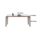 Contemporary Style Sintered Stone Rectangle Table Set 1/4/5/7 Pieces Dining Set Clearhalo 'Dining Room Sets' 'Dining Tables & Seating' 'dining_room_set' 'furn' 'furn_dining_room_set' 'Furniture' 'Kitchen & Dining Furniture' 5692018