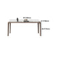 Contemporary Style Sintered Stone Rectangle Table Set 1/4/5/7 Pieces Dining Set Clearhalo 'Dining Room Sets' 'Dining Tables & Seating' 'dining_room_set' 'furn' 'furn_dining_room_set' 'Furniture' 'Kitchen & Dining Furniture' 5692019