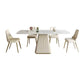 Ensemble de table rectangulaire en pierre frittée de style Glam nordique, ensemble de 1/4/5/7 pièces