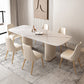 Nordic Style Sintered Stone Rectangle Table Set 1/4/5/7 Pieces Set 7 Pieces: Table, 6 Chairs Clearhalo 'Dining Room Sets' 'Dining Tables & Seating' 'dining_room_set' 'furn' 'furn_dining_room_set' 'Furniture' 'Kitchen & Dining Furniture' 5692106