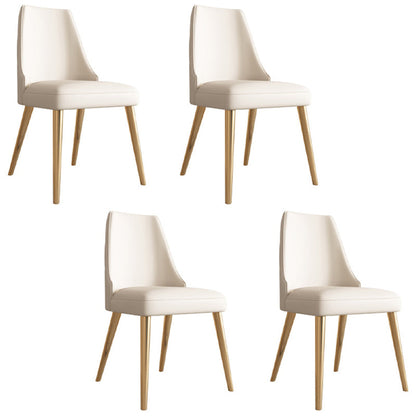 Nordic Style Sintered Stone Rectangle Table Set 1/4/5/7 Pieces Set 4 Beige Chairs Clearhalo 'Dining Room Sets' 'Dining Tables & Seating' 'dining_room_set' 'furn' 'furn_dining_room_set' 'Furniture' 'Kitchen & Dining Furniture' 5692107