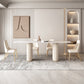 Nordic Style Sintered Stone Rectangle Table Set 1/4/5/7 Pieces Set Clearhalo 'Dining Room Sets' 'Dining Tables & Seating' 'dining_room_set' 'furn' 'furn_dining_room_set' 'Furniture' 'Kitchen & Dining Furniture' 5692111