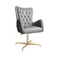 Fixed Arm Leather Office Chair High Back Upholstered Desk Chair with Steel Base Dark Gray 1 Piece Casters Not Included Clearhalo 'furn' 'furn_office_chair' 'Furniture' 'Office Chairs' 'Office Furniture' 'office_chair' 5692183