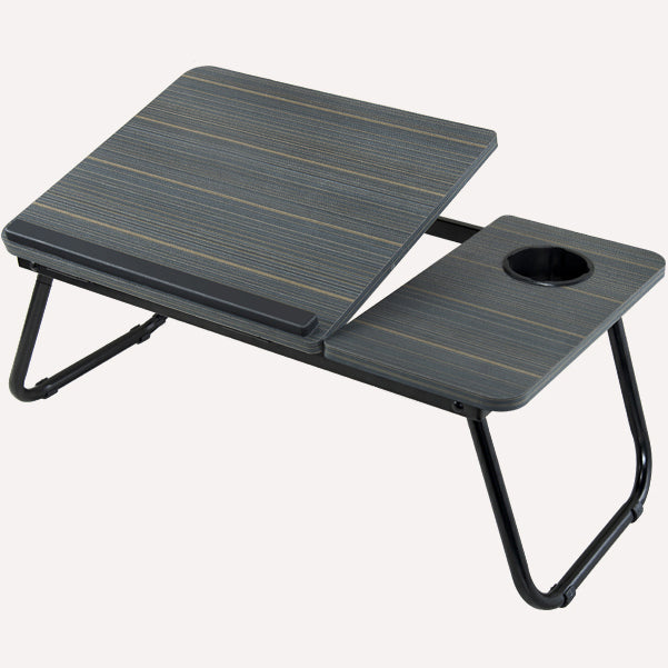 Rectangular Writing Desk Artificial Wood Top Folding Office Desk with Metal Legs Black Clearhalo 'furn' 'furn_office_desk' 'Furniture' 'Office Desks' 'Office Furniture' 'office_desk' 5692296