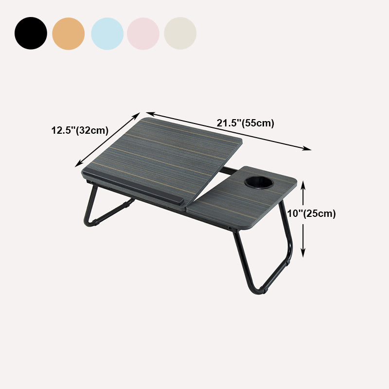 Rectangular Writing Desk Artificial Wood Top Folding Office Desk with Metal Legs Clearhalo 'furn' 'furn_office_desk' 'Furniture' 'Office Desks' 'Office Furniture' 'office_desk' 5692302