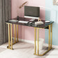 28.3 Inch Height Writing Desk Rectangular Glam Wooden Office Desk 39"L x 18"W x 28"H Black Clearhalo 'furn' 'furn_office_desk' 'Furniture' 'Office Desks' 'Office Furniture' 'office_desk' 5692307