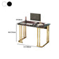 28.3 Inch Height Writing Desk Rectangular Glam Wooden Office Desk Clearhalo 'furn' 'furn_office_desk' 'Furniture' 'Office Desks' 'Office Furniture' 'office_desk' 5692319